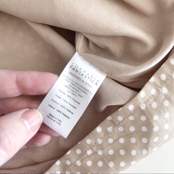 Compania Fantastica // beige skirt with polka dots // Size Medium // EUC - Picture 3 of 7